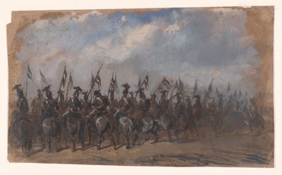 Skvadron lansenerer av Auguste Raffet