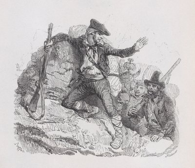 Smugglarna, från The Complete Works of Béranger, 1836 av Auguste Raffet