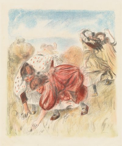 Barn som spelar boll av Auguste Renoir