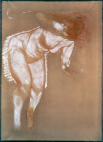 Studie till en sittande nakenbild av Auguste Renoir