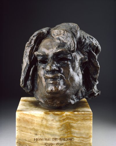 Balzac, Head before the Last Study (brons) av Auguste Rodin