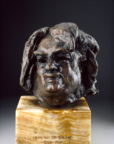 Balzac, Head before the Last Study, c1890-talet av Auguste Rodin
