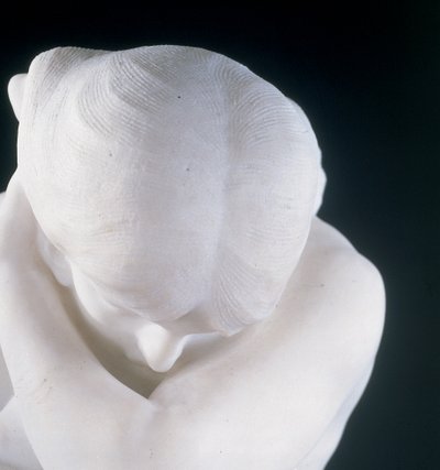 Detalj av Eve After Fishing (Modesty), c.1897 (marmor) (se även 496172 och 496181) av Auguste Rodin