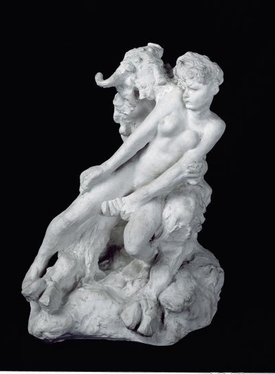 Faun och nymf, ca 1886 (gips) av Auguste Rodin