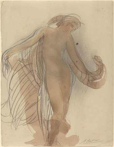 Figur framåtvänd av Auguste Rodin