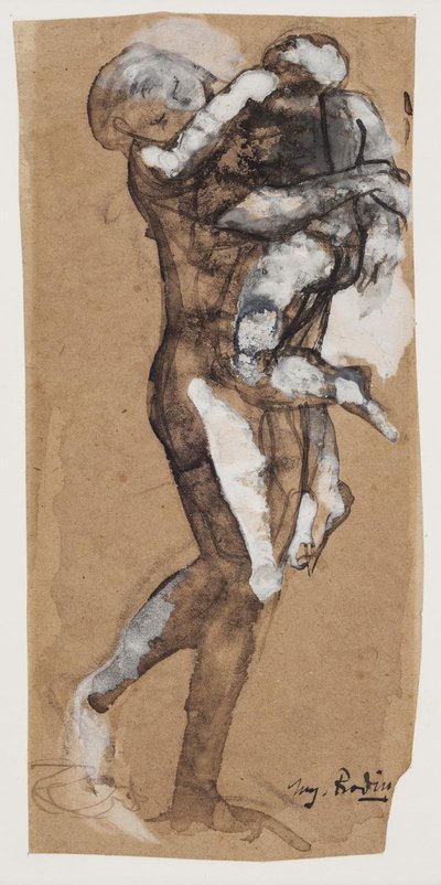 Kvinna som bär en pojke av Auguste Rodin