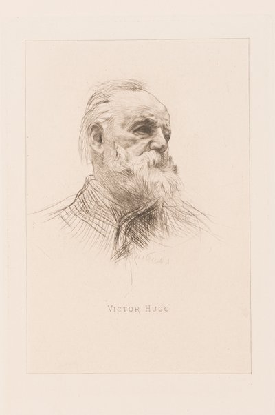 Porträtt av Victor Hugo av Auguste Rodin