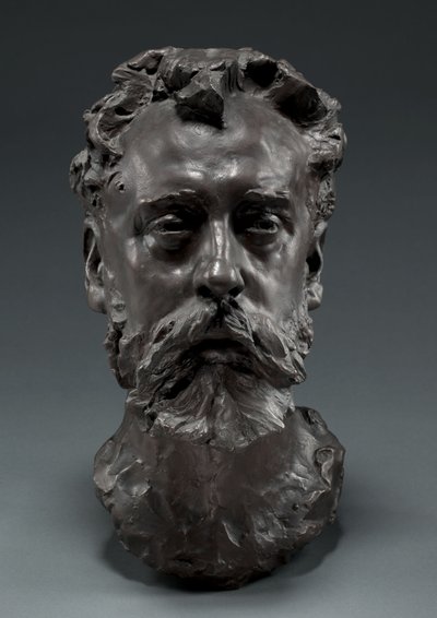 Porträtt av William E. Henley, 1882 av Auguste Rodin