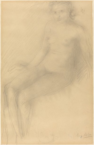Sittande Kvinna Naken av Auguste Rodin