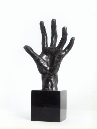 Handen, gjuten av Georges Rudier, Paris (brons) av Auguste Rodin