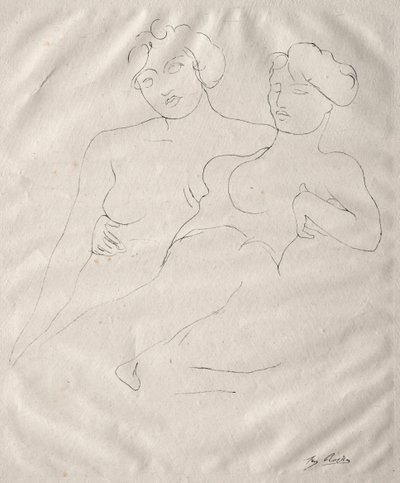 Två figurer av Auguste Rodin