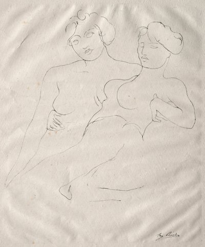 Två figurer. av Auguste Rodin