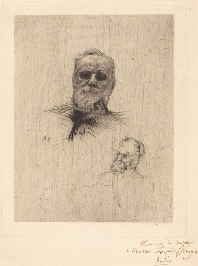 Victor Hugo, De Face av Auguste Rodin
