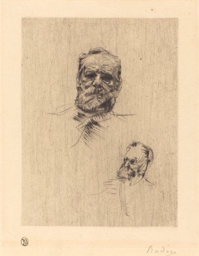 Victor Hugo, De Face av Auguste Rodin