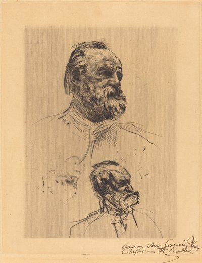 Victor Hugo, Tre fjärdedelar av Auguste Rodin