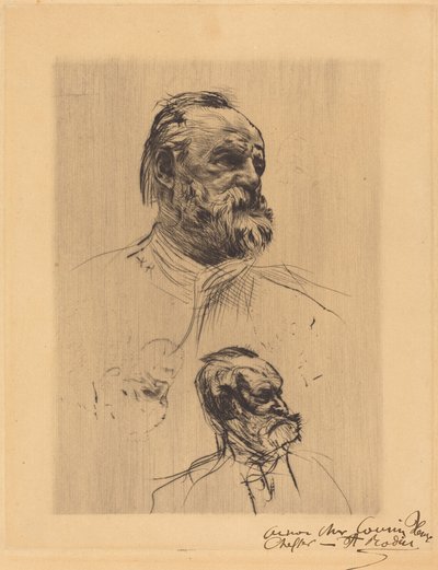 Victor Hugo, trekvartsvy av Auguste Rodin