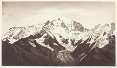 Savoie 46, Mont-Blanc, Sett från Mont-Joli av Auguste-Rosalie Bisson