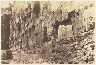 Jerusalem. Templets inhägnad, västra sidan. Heit-el-Morharby av Auguste Salzmann