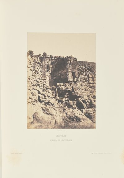 Jerusalem. Sankt Filippos fontän av Auguste Salzmann