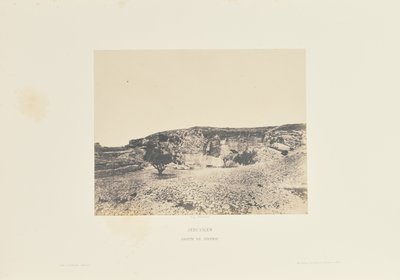 Jerusalem. Jeremias grotta av Auguste Salzmann