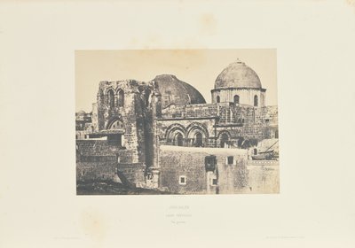 Jerusalem. Den heliga graven. Allmän vy. av Auguste Salzmann