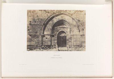 Graven av Maagd Maria te Jeruzalem Jerusalem. Jungfrugraven (titel på föremålet) av Auguste Salzmann