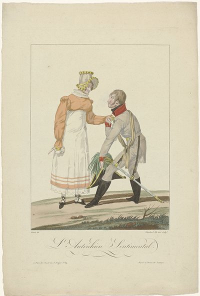 De allierade i Paris 1815: The Austrian Sentimental av Auguste Thomas Marie Blanchard
