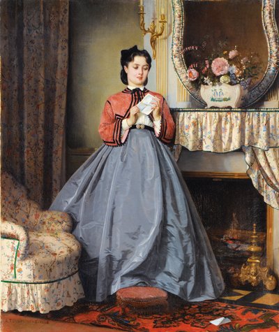 Kärleksbrevet av Auguste Toulmouche