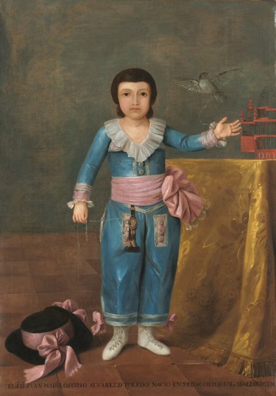 Porträtt av Juan Maria Osorio, ca 1786 (olja på duk) av Augustin Esteve y Marques