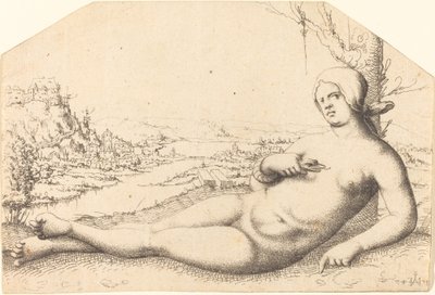 Kleopatras död 1547. av Augustin Hirschvogel