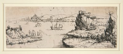 Landskap med flod av Augustin Hirschvogel