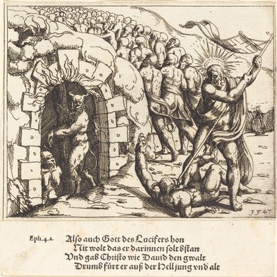 Helvetets harvning, 1547. av Augustin Hirschvogel