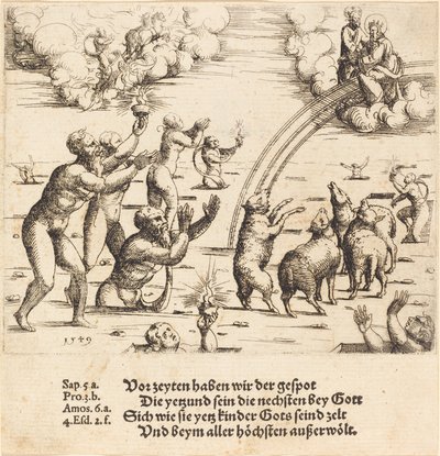 Den sista domen, 1549. av Augustin Hirschvogel