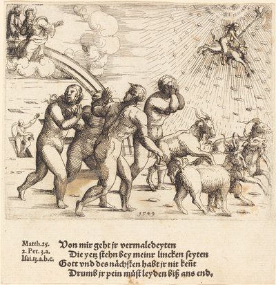 Den sista domen, 1549. av Augustin Hirschvogel