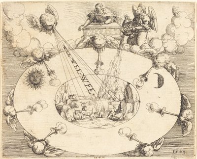 Öppnandet av det sjunde inseglet, 1549. av Augustin Hirschvogel
