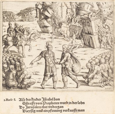 Judas Maccabeus seger över Niccanor, av Augustin Hirschvogel