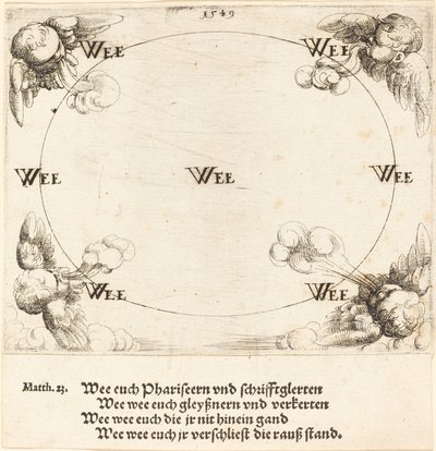 Ve uttalas om begärlighet, 1549. av Augustin Hirschvogel