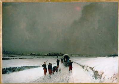The stragglers (olja på duk) av Augustin Pierre Chenu