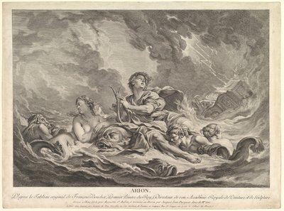 Arion, 1763-66 av Augustin de Saint Aubin