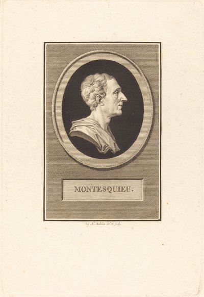 Charles Louis de Secondat Montesquieu von Augustin de Saint Aubin