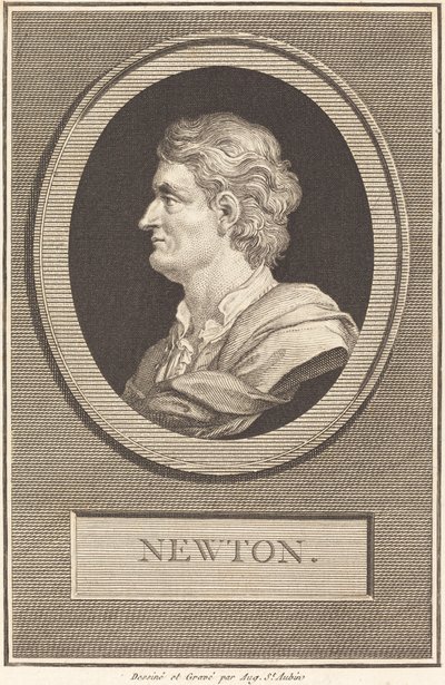 Isaac Newton av Augustin de Saint Aubin
