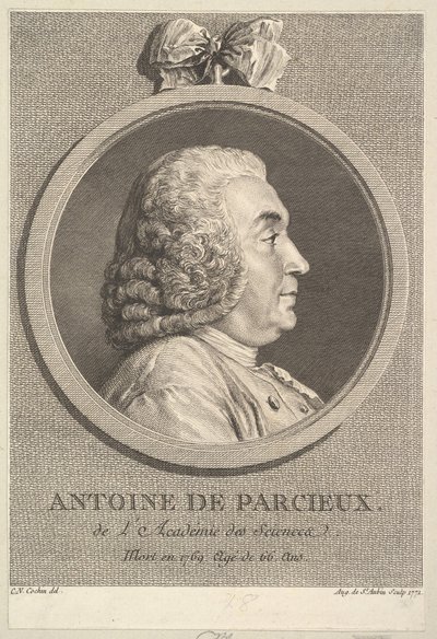 Porträt von Antoine de Parcieux von Augustin de Saint Aubin
