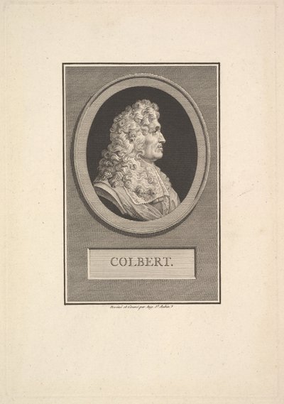 Porträt von Colbert, 1800 von Augustin de Saint Aubin
