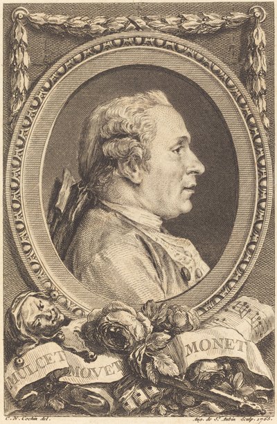 John Monet av Augustin de Saint Aubin after Charles Nicolas Cochin II