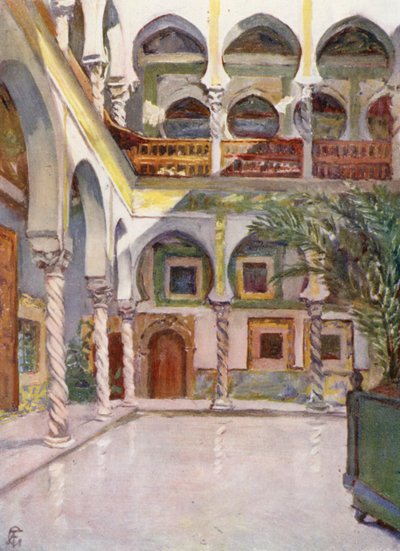 Archeveche, Alger (färglitografi) av Augustine Fitzgerald