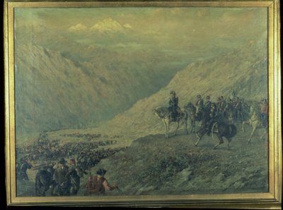 Andespassagen 1817 (olja på duk) av Augusto Ballerini