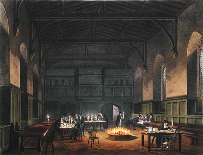 Hall of Westminster School, från Ackermanns 