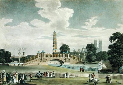 Utsikt över bron och pagoden, St. James
