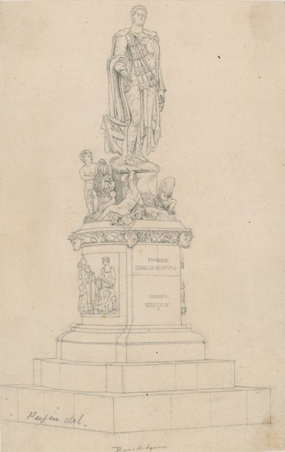Staty av Frances, hertig av Bedford, på Russell Square, London av Augustus Charles Pugin