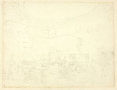 Studie för Board of Trade, från Microcosm of London av Augustus Charles Pugin